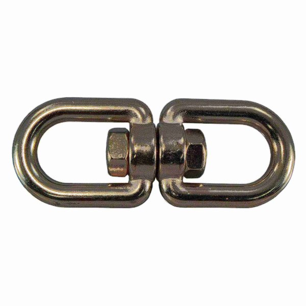 Midwest Fastener 3/8" x 4-1/4" 316 Stainless Steel Eye/Eye Swivels 2PK 37421